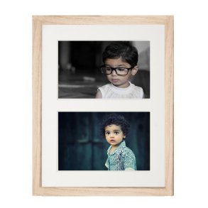 Collage Ramme - ADJ Victoria Rustic - Lys Eg - 2x 10x15 Cm.