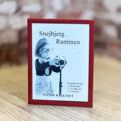 Snejbjerg Nr. 352 Rd Ramme 50x60 Cm. Refleksfrit Glas