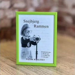 Snejbjerg Nr. 352 Lime Ramme 15x20 Cm. Refleksfrit Glas