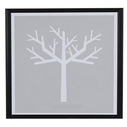 Ramme Alu Mat Sort 20x20 Cm.