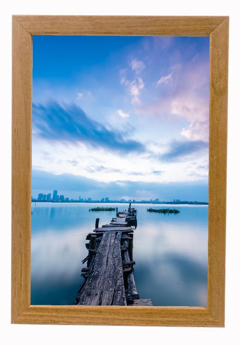Ramme Pinjo Eg 10x10 cm - Kvadratisk ramme - Posterstyle.dk