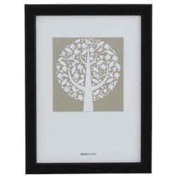 Ramme Reflexfrit Glas Sort 15x20 Cm