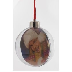 Julekugle Med Billede - 8 Cm.