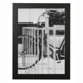 Ramme - Victoria Wood Glat - 15x15 mm - Sort - 29,7x42 Cm. ( A3 )