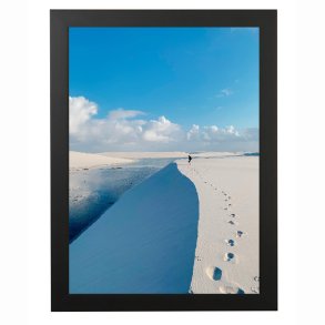 Ramme - Victoria Wood Glat - 13x11 mm - Sort - 21x29,7 Cm. ( A4 )