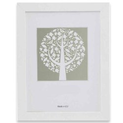 Ramme Milano Hvid 30x30 Cm.