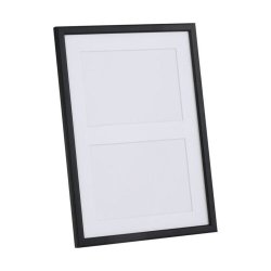 Ramme Reflexfrit Glas Sort 2x 13x18 Cm.