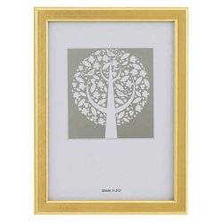 Ramme Reflexfrit Glas Guld 20x20 Cm.