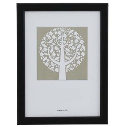 Ramme Reflexfrit Glas Sort 24x30 Cm