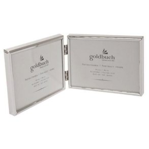 Ramme - Goldbuch Fine - Blank Slv - 2x 9x13 Cm. Vandret