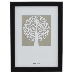 Ramme Reflexfrit Glas Sort 30x40 Cm