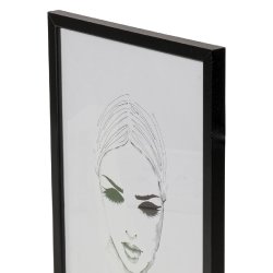  Ramme Rock - Sort - 10x10 Cm.