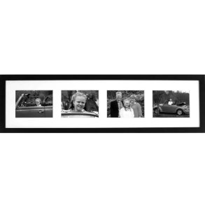 Collage Ramme - Snejbjerg Studio - Refleksfri - Sort 4x 13x18 Cm.