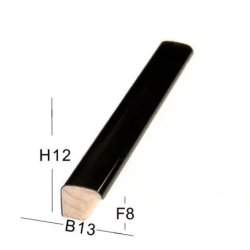 Snejbjerg Nr. 352 10x15 Cm. Blank Sort Ramme Refleksfrit Glas