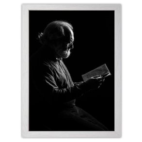 Ramme - Victoria Wood Rustic - Hvid - 10x10 mm - 30x45 Cm.