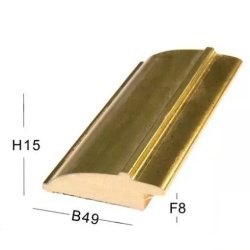 Snejbjerg Nr. 324 40x60 Cm. Guld Ramme "Usynlig Glas"