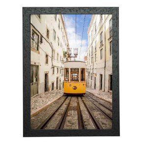 Ramme -  Passepartout - Victoria Wood Rustic - Sort - 12x18 mm - 21x29,7/15x20 Cm.