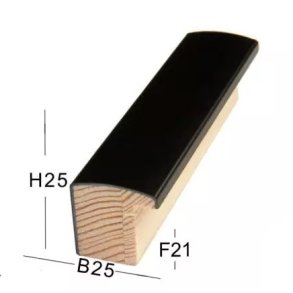 Snejbjerg Nr. 404 18x24 Cm. Mat Sort Ramme Refleksfrit Glas