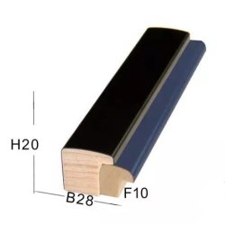 Snejbjerg Trendline Ramme Mrk Bl 24x30 Cm. Refleksfri Glas