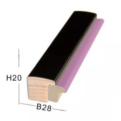 Snejbjerg Trendline Ramme Rosa 50x60 Cm. Refleksfri Glas