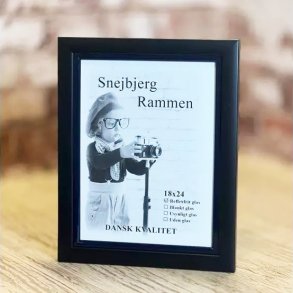 Snejbjerg Trendline Ramme Mrk Bl 18x24 Cm. Refleksfri Glas
