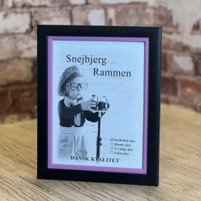 Snejbjerg Trendline Ramme Rosa 18x24 Cm. Refleksfri Glas