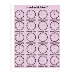 Hvad Er Klokken - Plakat 