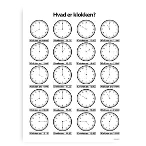 Hvad Er Klokken - Plakat 
