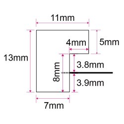 Ramme Willow - Hvid - 10x10 Cm.