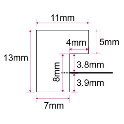 Ramme Willow - Dobbelt Ramme - Hvid - 10x15 Cm.