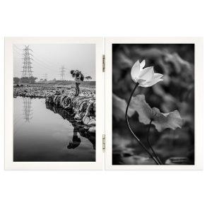 Ramme Willow - Dobbelt Ramme - Hvid - 10x15 Cm.