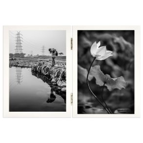 Ramme Willow - Dobbelt Ramme - Hvid - 13x18 Cm.