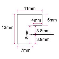 Ramme Willow - Dobbelt Ramme - Sort - 10x15 Cm.