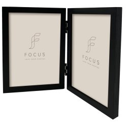 Ramme Willow - Dobbelt Ramme - Sort - 10x15 Cm.