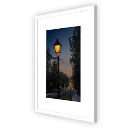 Ramme - Victoria Wood Glat - 15x15 mm - Hvid - 20x30 Cm.