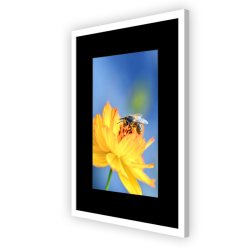 Ramme - Victoria Wood Glat - 15x15 mm - Hvid - 40x40 Cm.