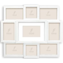 Collage Ramme Hvid - 9 Billeder