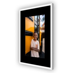 Ramme - Victoria Wood Rustic - Hvid - 12x18 mm - 40x50 Cm.