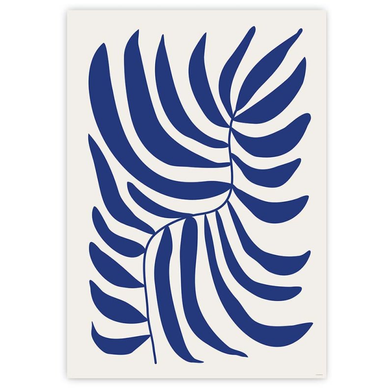 Bleue Plante - Kunstplakat