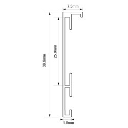 Ramme - Sort Aster Box - 20x30/13x18 Cm.