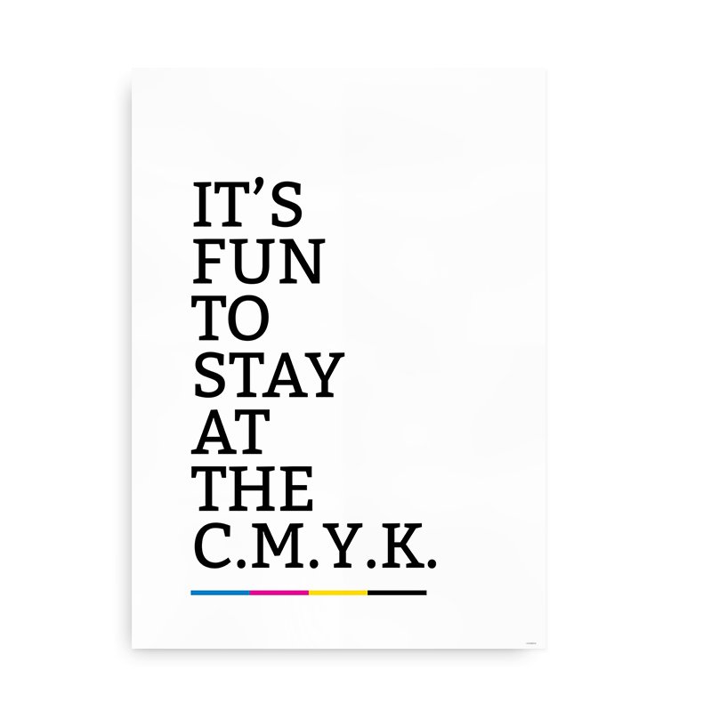 The CMYK - Plakat - til - Kontor plakat