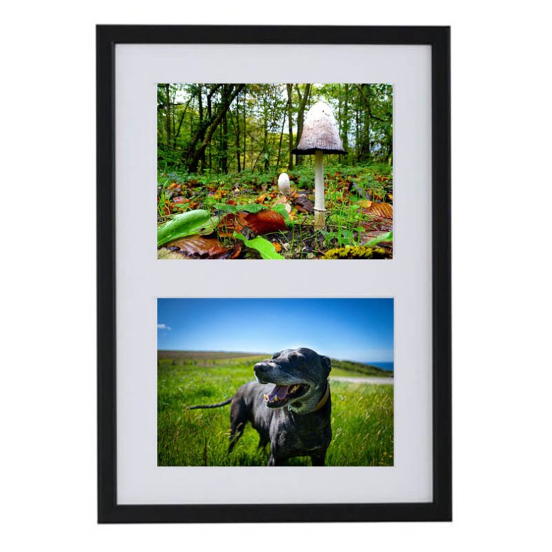 Collage Ramme Sort 9X12 Cm. X2