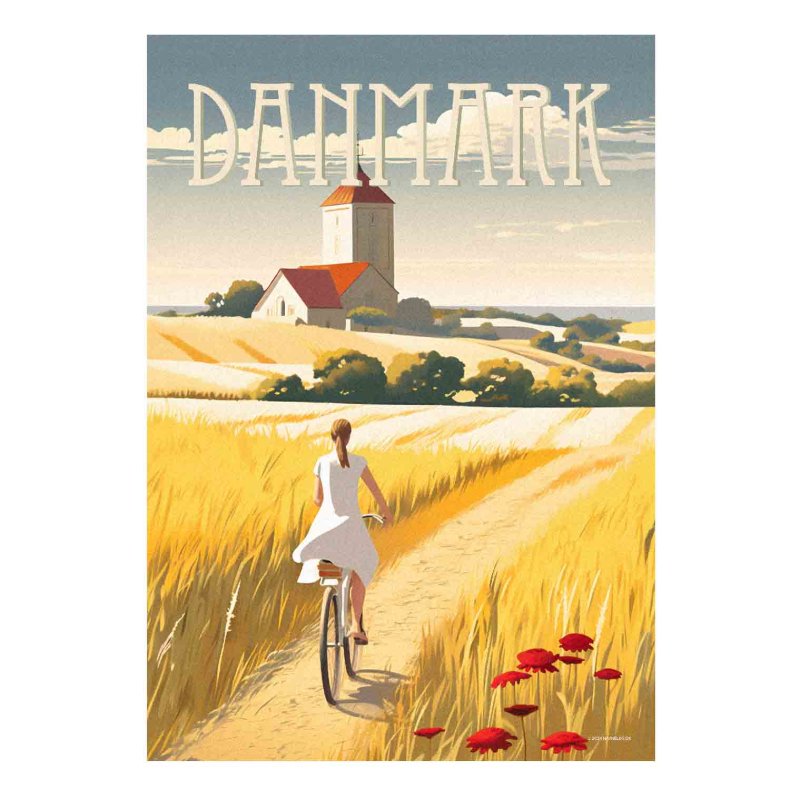 Dejligt - Dansk Plakat 21x30 Cm.
