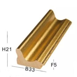 Snejbjerg Nr. 477 50x60 Cm. Guld Ramme Refleksfrit Glas