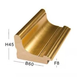 Snejbjerg Nr. 476 50x60 Cm. Guld Ramme "Usynlig Glas"