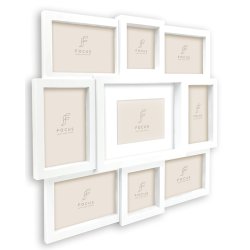 Collage Ramme Hvid - 9 Billeder