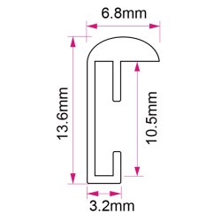Ramme Lily - Alu Blank - Guld - 18x24 Cm.