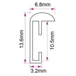 Ramme Lily - Alu Blank - Guld - 20x30 Cm.