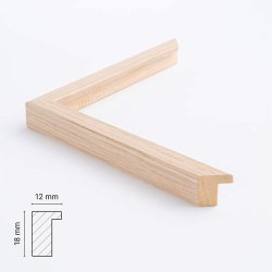 Ramme - Victoria Wood Rustic - Lys Eg - 12x18 mm - 30x45 CM.