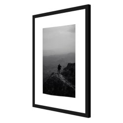 Ramme - Victoria Wood Glat - 15x15 mm - Sort - 40x40 Cm.